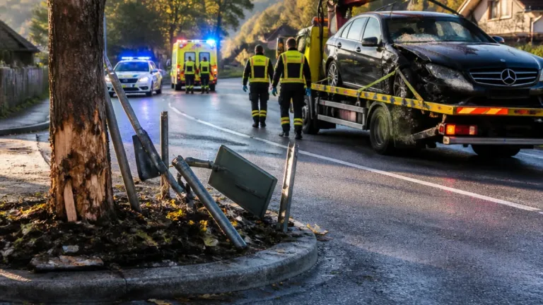 21-Jähriger fährt in Ziefen über Verkehrsinsel und kollidiert mit Baum