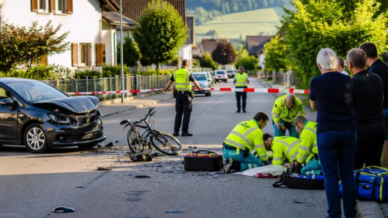 71‑jähriger Velofahrer bei Kollision in Meltingen schwer verletzt
