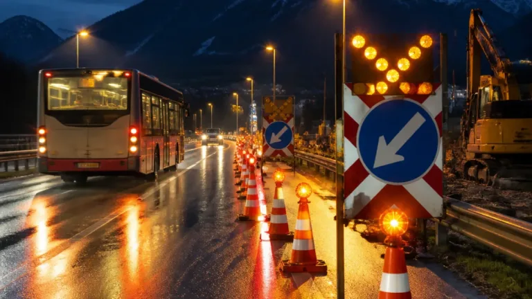 A13 bei Chur: Ausfahrt Chur Nord in einer Nacht gesperrt wegen Belagserneuerung