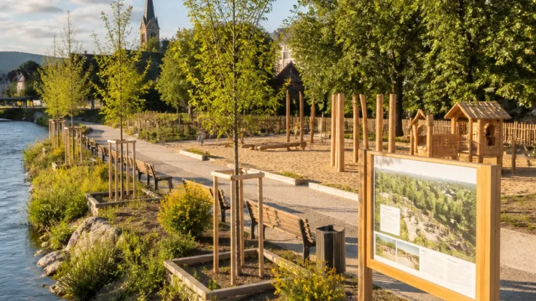 Aarau plant Begrünung und neue Spielangebote beim Spielplatz Rüchlig