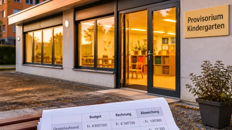 Aarau: Provisorisches Kindergarten-Projekt Schachen bleibt unter dem bewilligten Kredit