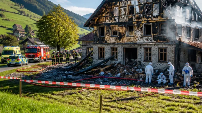 Appenzeller Höckli in Schwellbrunn vollständig zerstört – Bewohner evakuiert, Ermittlungen laufen