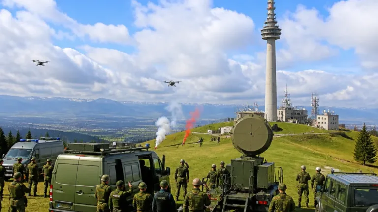 Armee und Kantonspolizei trainieren auf Bantiger den Schutz kritischer Infrastruktur