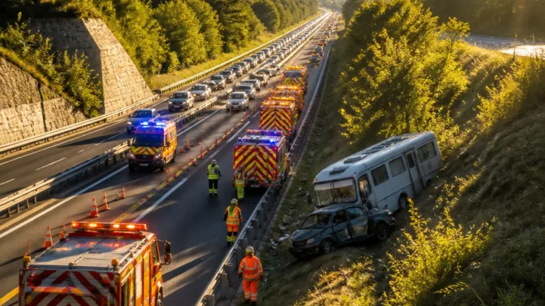 Auffahrkollision auf A2 bei Mezzovico: Sieben Verletzte und 21 km Stau