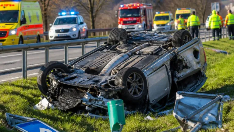 Auto überschlägt sich bei Wildhus Süd: Unfall auf A1 bei Gossau