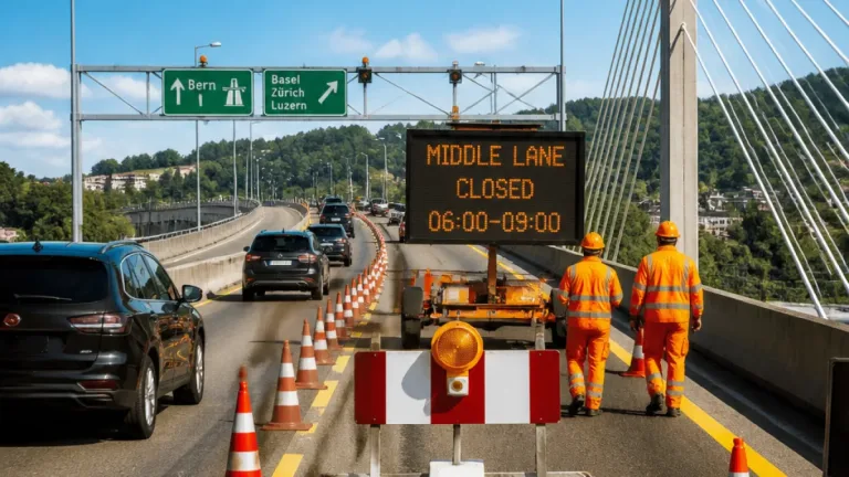 B31: Mittlere Spur bei der Leo‑Wohleb‑Brücke am 12. und 13. August gesperrt