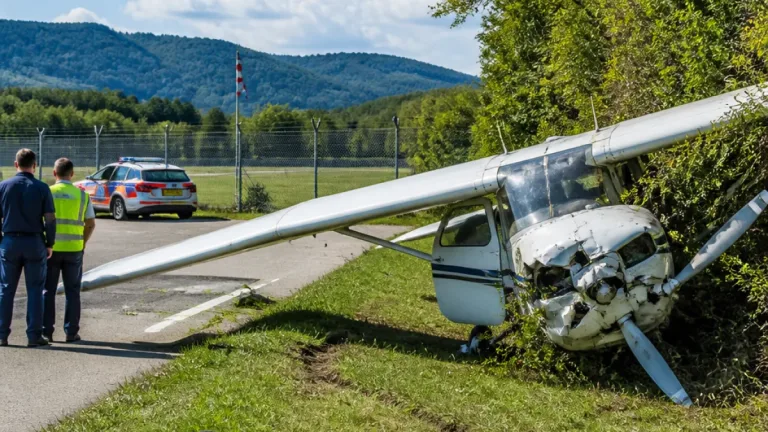 Baden: Kleinflugzeug bei Startabbruch in Stuttgart-Pattonville ins Gebüsch gelenkt