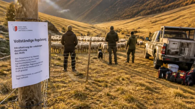 Bafu genehmigt vollständige Regulierung des Augstbord-Rudels im Wallis