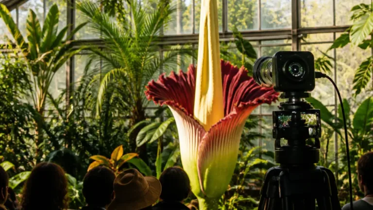 Basel: Titanwurz blüht im Botanischen Garten – nächtliche Öffnung und Livestream