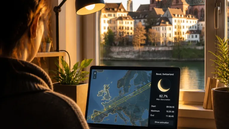 Basel: Wahlbasler entwickelt Tool zur Planung des Sonnenfinsternis-Besuchs