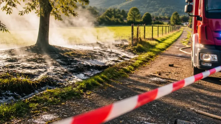 Baum und Wiese in Dornach geraten in Brand — Polizei vermutet Feuerwerk trotz Verbot