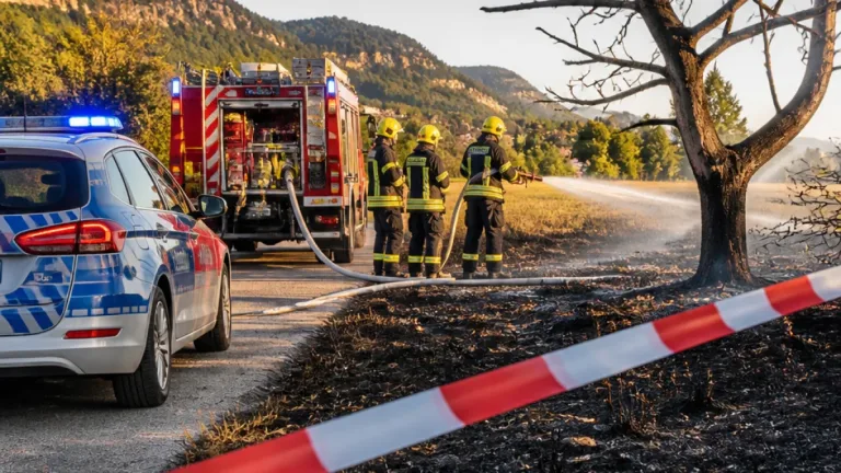 Baum und Wiesland in Dornach in Brand – Feuerwehr löscht, Kantonspolizei ermittelt