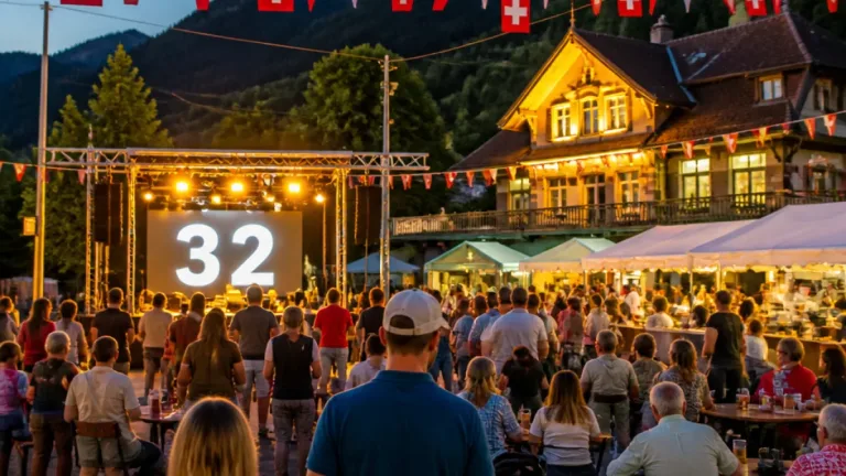 Beckenried feiert: Donnschtig-Jass zieht Festpublikum auf den Platz bei der Klewenbahn