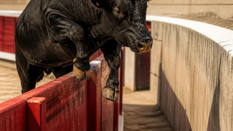 Bei Stierkampf in Murcia: 508-kg-Bulle springt über Absperrung — Bulle als Leserstichwort
