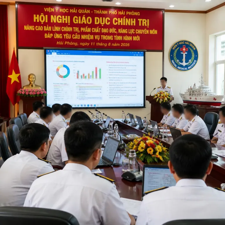 Marinemedizinisches Institut in Hai Phong zieht Halbjahresbilanz zu politischer Bildung und Ideologie