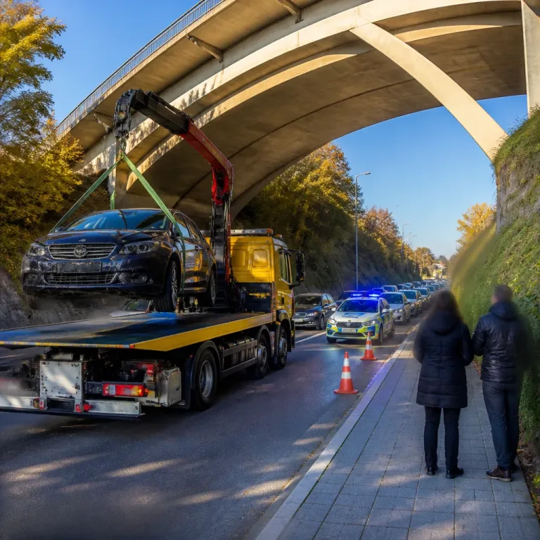 Auffahrkollision bei Wuppertal: Zwei Personen leicht verletzt, ein Auto abgeschleppt