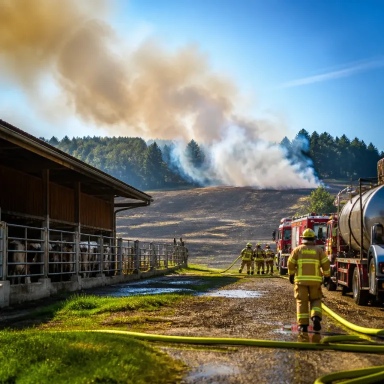 Grossbrand in Ostthüringen: 27 Hektaren, Stall mit 2'000 Kühen bedroht — zwei Feuerwehrleute verletzt