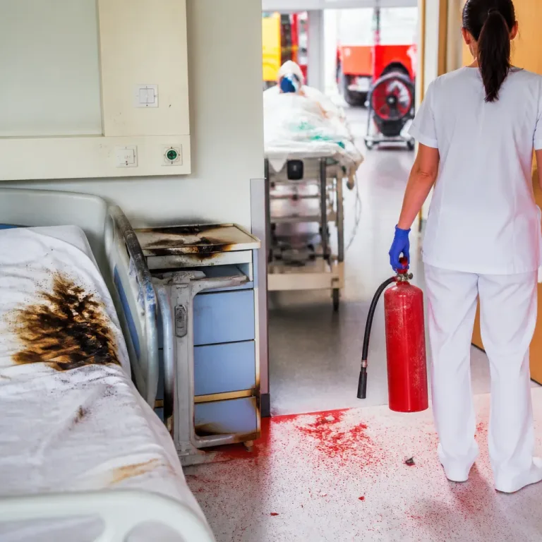 Entstehungsbrand im Patientenzimmer des Augusta-Spitals: Ein Patient schwer verletzt