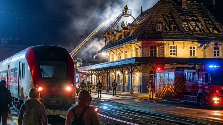 Brand bei Pfinztal: Bahnstrecke betroffen – Hinweise für Reisende nach Baden