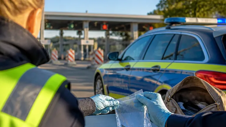 Bundespolizei sichert Einhandmesser am Grenzübergang Neuenburg am Rhein