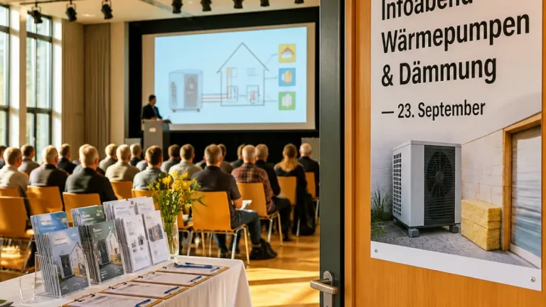 Burgdorf: Infoabend zu Wärmepumpen und Dämmung im StadtHaus am 23. September