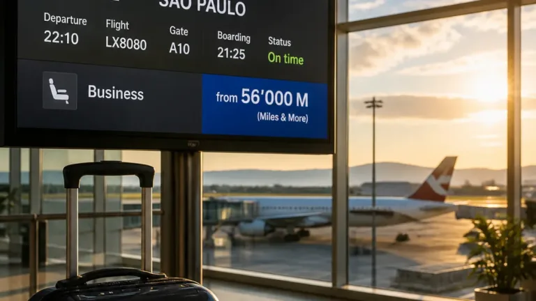 Business-Class ab Genf nach São Paulo ab rund 55'000 Miles & More — attraktiv für Vielflieger