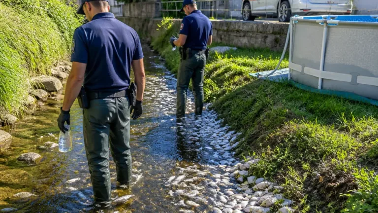 Chlor aus privatem Pool führt in Oberhallau zu Hunderten toten Kleinfischen