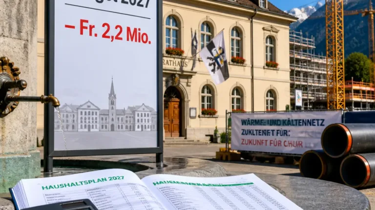 Chur budgetiert 2027 mit einem Aufwandüberschuss von Fr. 2,2 Mio.