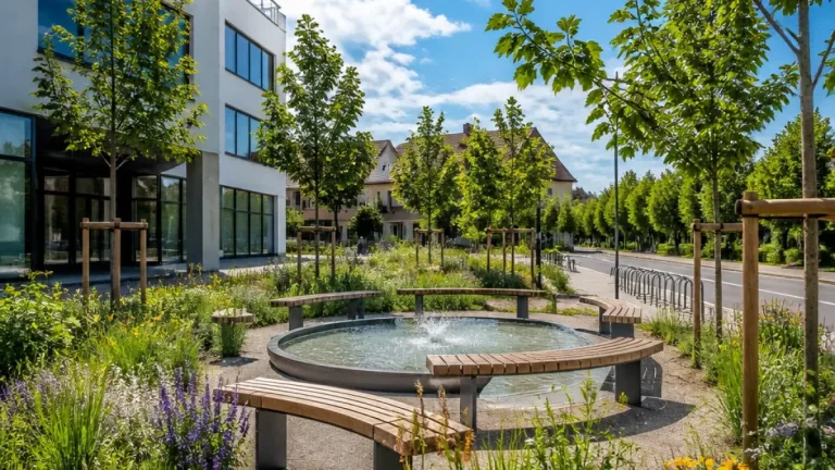 Dübendorf plant «Pärkli» am ZKB-Vorplatz zur Hitzeminderung
