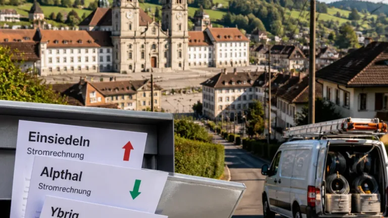 Einsiedeln: Stromtarife 2027 steigen leicht – Unterschiede in der Region
