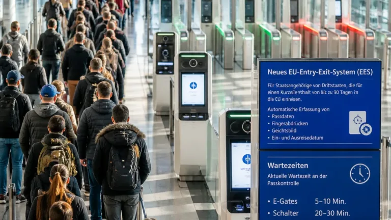 Entry‑Exit‑System sorgt für längere Wartezeiten an der Passkontrolle am Flughafen Zürich
