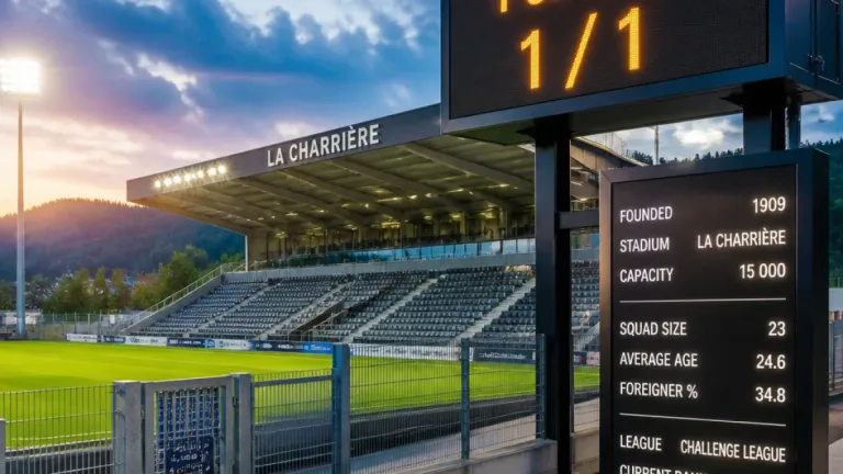 FC La Chaux-de-Fonds: Penalty-Sicherheit und Strukturdaten des Clubs im Fokus
