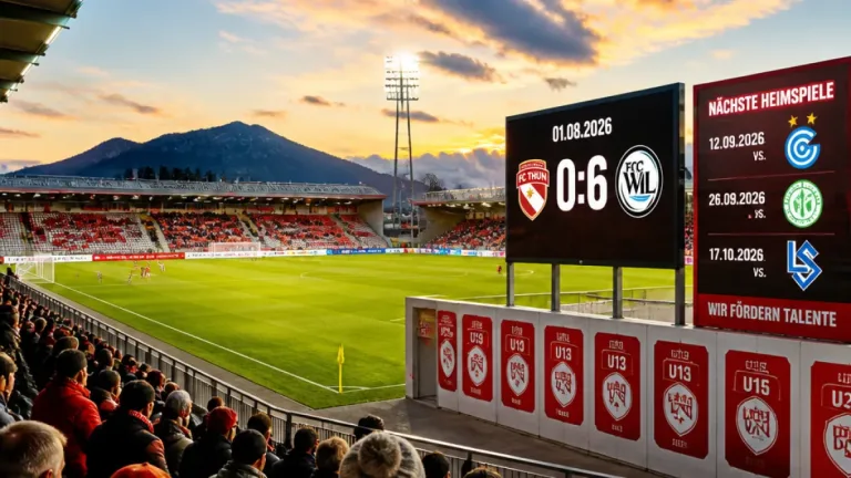 FC Thun: Bilanz und Ausblick für die laufende Saison – wichtige Heimdaten für Thun