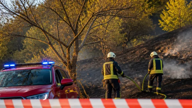 Feuerwerk vermutlich Auslöser: Baum und Wiesland in Dornach in Brand gesetzt