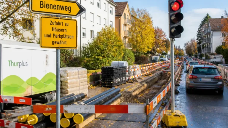 Frauenfeld: Hummelstrasse wegen Ausbau des Fernwärmenetzes bis April 2027 teilweise gesperrt