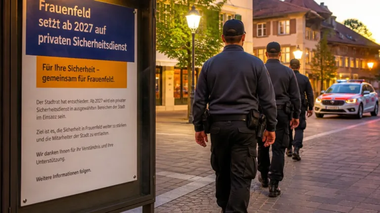 Frauenfeld kündigt Vereinbarung mit Kantonspolizei: Stadt übernimmt gemeindepolizeiliche Aufgaben ab 2027