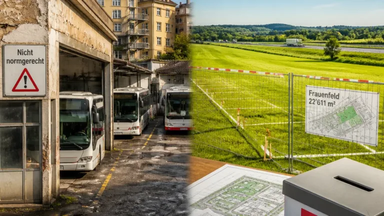 Frauenfeld stimmt über neuen Standort für Werkhof und Stadtbusdepot ab