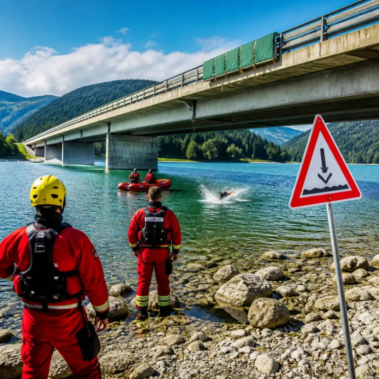 Sprung von Brücke am Sylvensteinsee endet mit schwerer Verletzung – Wasserwacht warnt
