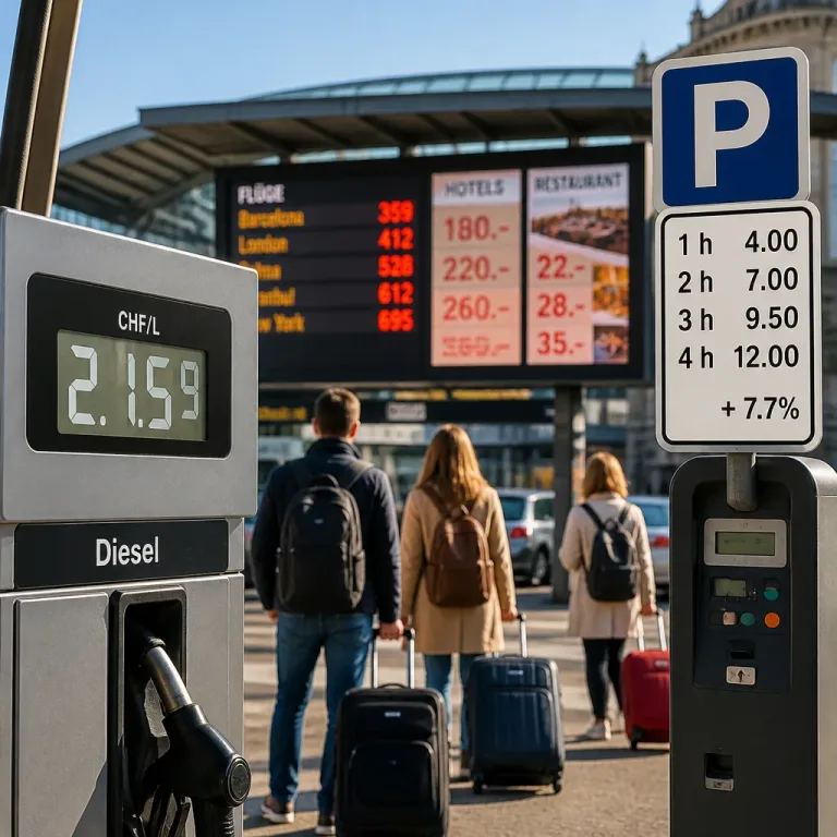 Reisen wurde diesen Sommer deutlich teurer: Diesel, Parkieren und Flugtickets steigen stark