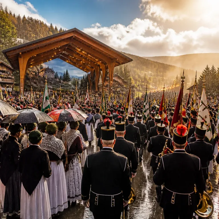 Deutscher Wandertag endet im Erzgebirge mit Festumzug und Bergparade