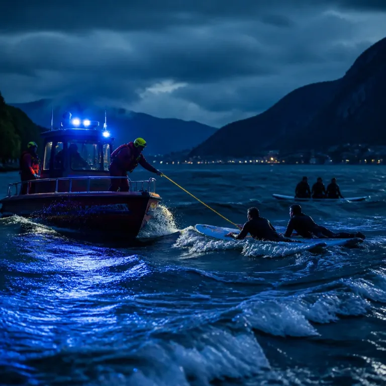 Fünf Stand‑Up‑Paddler nachts vom Kochelsee gerettet — Wasserwacht warnt eindringlich