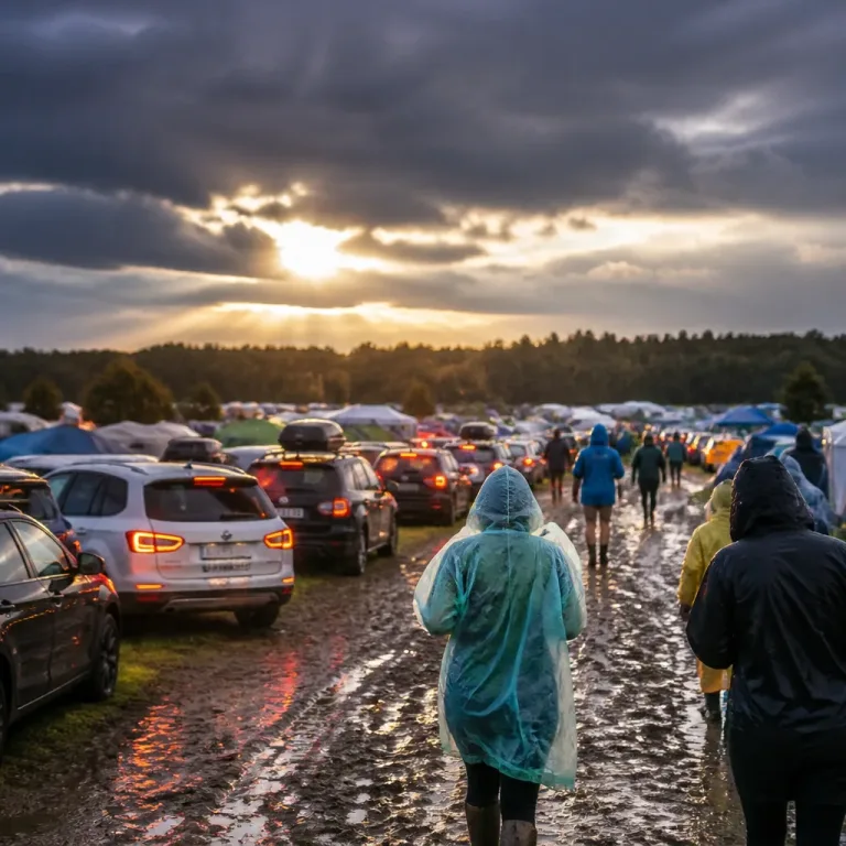 Bei Unwetter auf Festival-Camping: Warum eingeschaltete Warnblinker Leben retten können