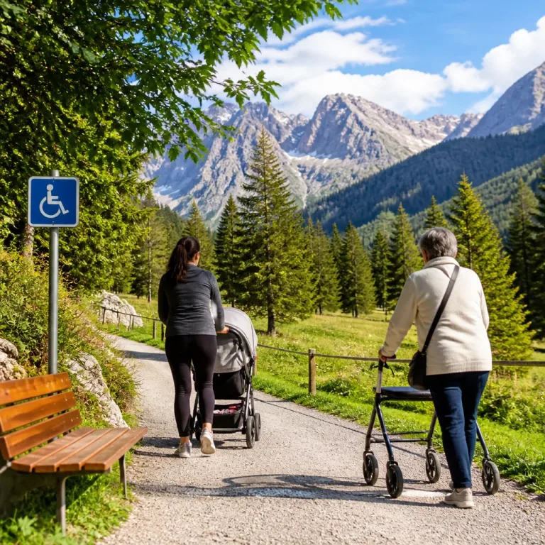 Komfortwege: Wandern mit Rollator oder Kinderwagen – was die Routen ausmacht