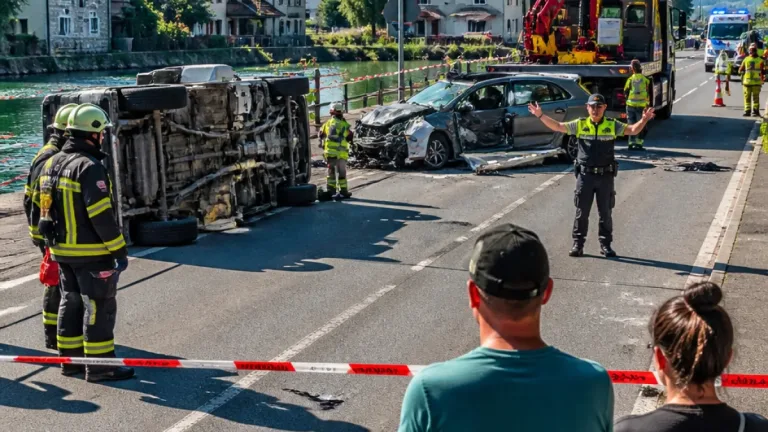 Frontalzusammenstoss in Mumpf: 37‑Jährige leicht verletzt, Strasse blockiert