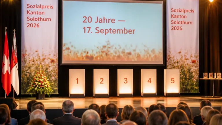 Fünf Projekte für den Sozialpreis Solothurn 2026 nominiert – Preisverleihung am 17. September