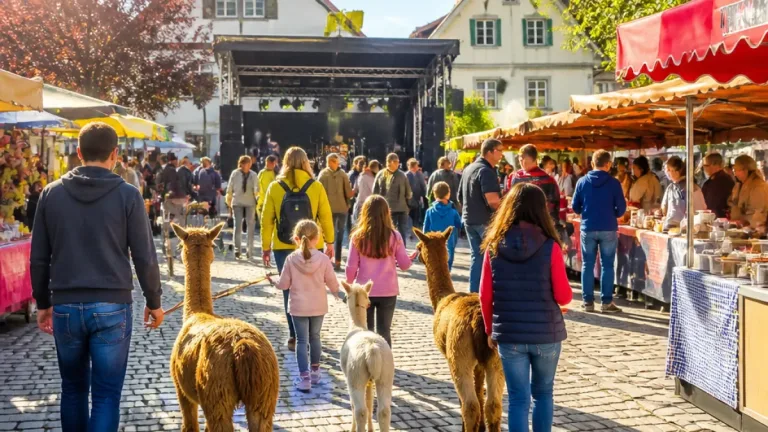 Gerlafingen lädt am 23. August zum Sonntagsmäret mit Alpaka-Spaziergängen und Livemusik