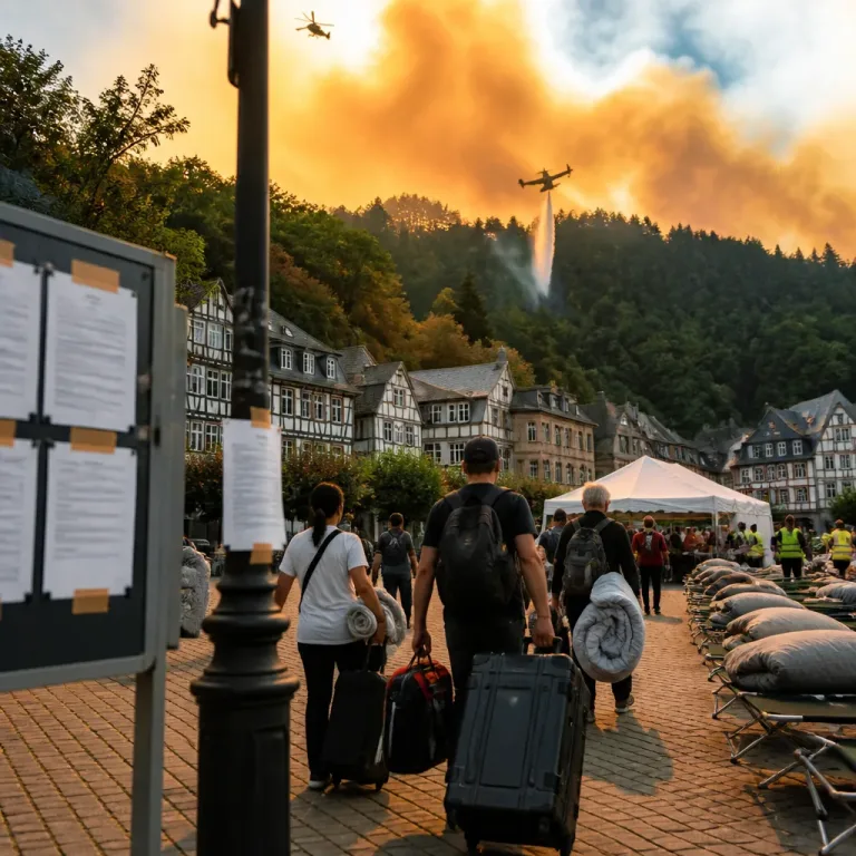 Waldbrand im Hohen Venn: Monschau bereitet Evakuierungen vor, Feuer zerstört Hunderte Hektaren