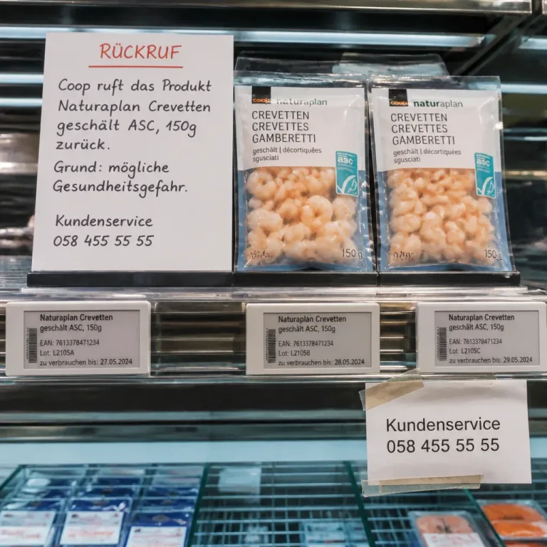 Coop ruft zwei Naturaplan-Crevetten zurück wegen möglicher Salmonellenbelastung