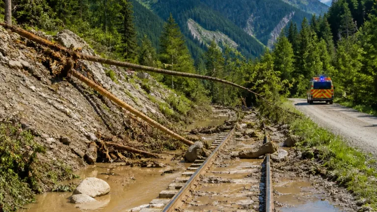 Gewitter löst Erdrutsch im Val Bever: Albula-Linie vorerst gesperrt