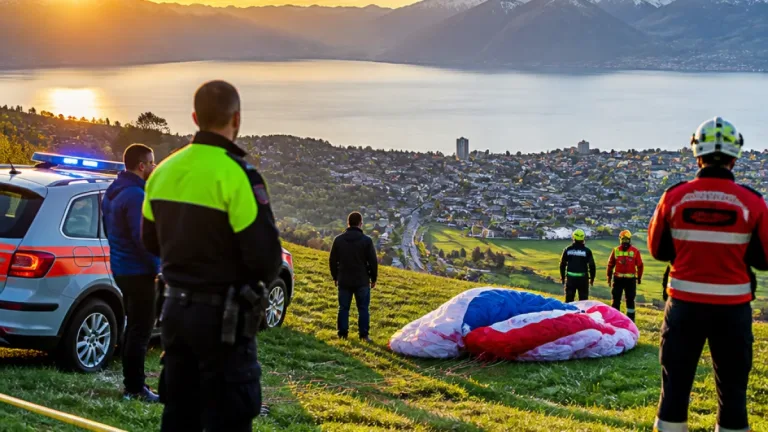 Gleitschirmstart in Sonchaux endet mit leichter Verletzung eines Mädchens — Polizei sucht Zeugen